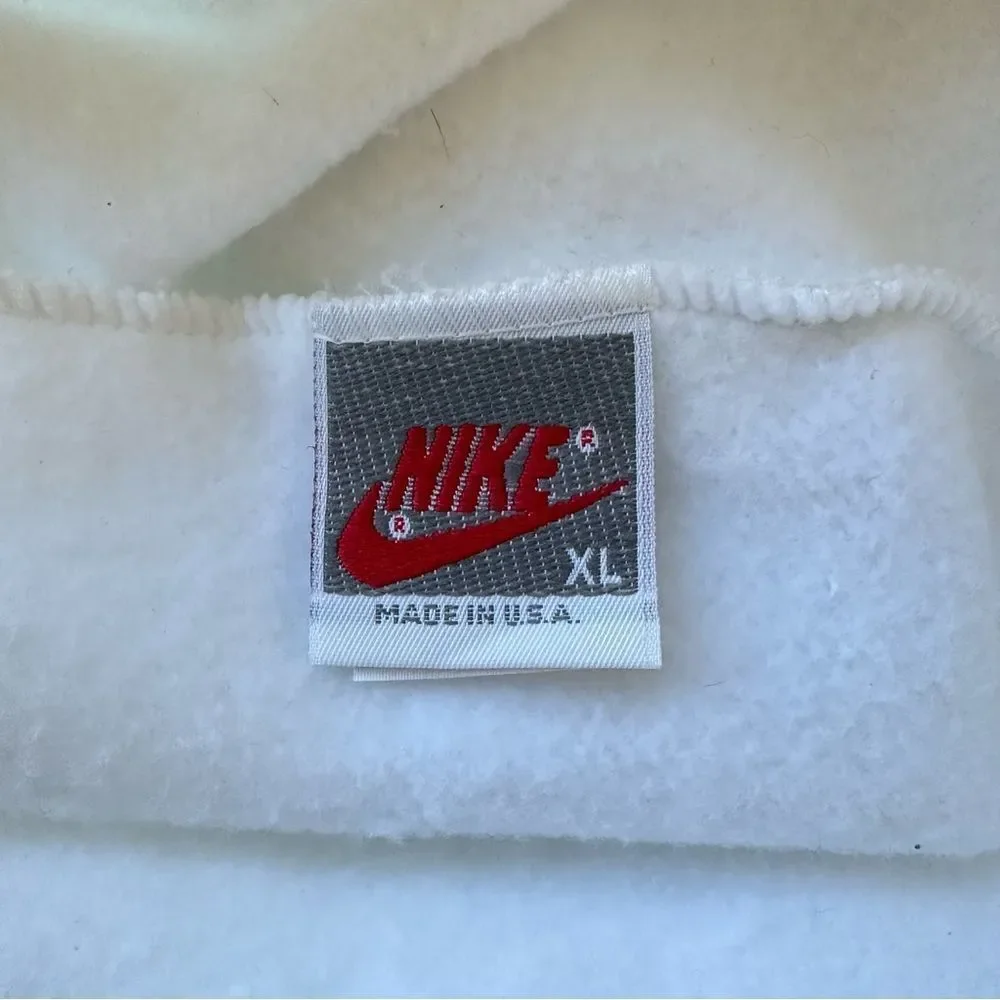 NIKE Vintage White ACG Joggers with Purple Logo Size XL